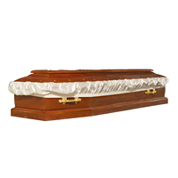 Vente directe d'usine chinoise Sdd Tmall Cercueil de style européen en bois de Paulownia massif brut, écologique, biodégradable et personnalisable