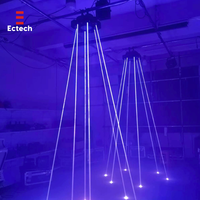 Projecteur laser professionnel multicolore multi-effets Sky Net Beam Strobe, indice de protection IP33, contrôle DMX512, Ra95, 16200 lumens