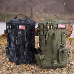 Sac à dos de pêche avec porte-cannes, 4 boîtes à pêche et housse de pluie - échantillon gratuit, grand espace de rangement pour équipement de pêche - Product Image 4