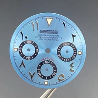 Nouveaux accessoires de montre : Cadran VK63 avec chronographe à trois aiguilles, design 29,5 mm, chiffres arabes et six aiguilles VK