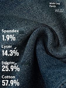 Alta calidad turco de cuatro lados Bullet otoño Lyocell estiramiento versión estrecha pantalones de pierna ancha para Sticky Rice Jeans mujeres - Product Image 5