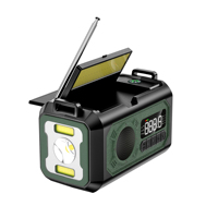 Radio Solar Portátil Multifunción AM/FM/WB con Función SOS, Linterna LED, 10000mAh