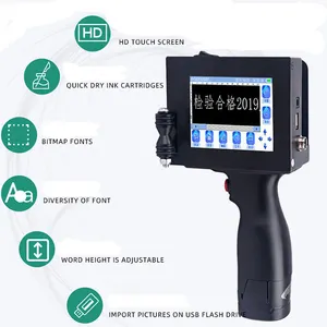 Máquina portátil de codificación de impresión de código de inyección de tinta manual de sello de fecha de caducidad