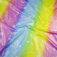 Maillot de bain feuille d'impression polyamide spandex coupe libre paillettes tissu extensible