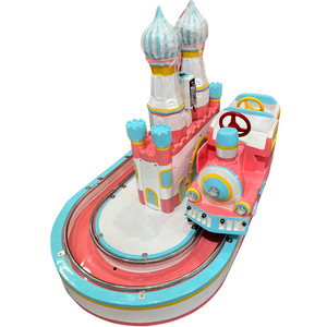 Equipo de Parque de Atracciones eléctrico para niños, pista comercial, Castillo giratorio de fuego, tren pequeño - Product Image 5