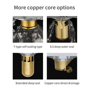 Desagüe <span class=keywords><strong>de</strong></span> Piso para Baño Moderno, <span class=keywords><strong>de</strong></span> Latón Cromado, Cuadrado, Fácil Instalación, Alta Calidad, <span class=keywords><strong>Precio</strong></span> <span class=keywords><strong>de</strong></span> Fábrica - Product Image 6