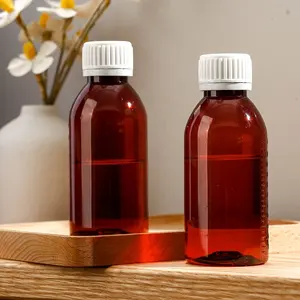 120ml Pharmaceutical Solution Oral Medicine Plastic Oral Liquid Bottle Round Cough Syrup Bottle 6 Oz