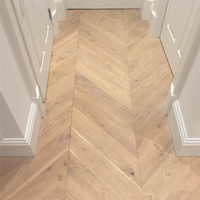 Parquet en chêne européen parquet en bois massif véritable motif chevron plancher en bois