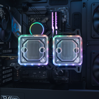 Refroidisseur liquide pour processeur Socooler C55W en cuivre de qualité supérieure, pour PC de jeu, refroidissement par eau haute performance, ventilateur de boîtier d'ordinateur 4 broches