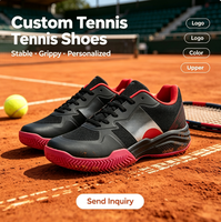 Chaussures de tennis personnalisées pour hommes, chaussures de tennis professionnelles pour terrains durs, respirantes, avec empeigne en mesh, antidérapantes, en caoutchouc, pour hommes