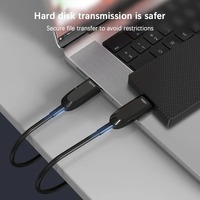 Câble optique actif SYONG USB 3.2 Gen2 10 Gbit/s USB-A mâle vers USB-A mâle, câble d'extension hybride en fibre pour AV professionnel