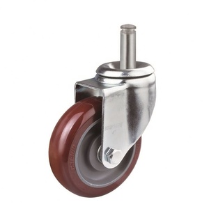 Roulettes industrielles à usage moyen 2.5/3/4/5/6-Inch Grip Ring Stem Brake 150mm Nylon Metal Wheel <span class=keywords><strong>Rigide</strong></span> Swivel Style OEM Pris en charge - Product Image 6