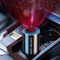 Diffuseur d'huiles essentielles portable pour voiture avec logo personnalisé en métal, diffuseur d'arômes USB, vaporisateur automatique de désodorisant pour la maison