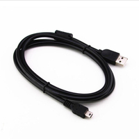 Mini USB vers USB câble de chargeur de données rapide cuivre pur avec veste en Nylon PVC pour lecteur MP3 MP4 voiture DVR GPS appareil photo numérique HDD