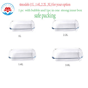 Teglia da <span class=keywords><strong>Forno</strong></span> in <span class=keywords><strong>Vetro</strong></span> Borosilicato di Alta Qualità 1.0L-3.0L, Rettangolare, per Microonde, Prezzo di Fabbrica - Product Image 1