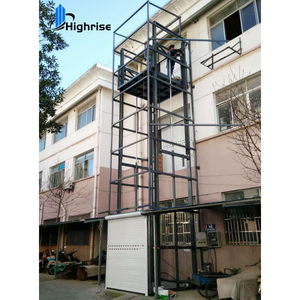 Elevador de Carga Negro de 6m, <span class=keywords><strong>Precio</strong></span> de Elevador de Carga Hidráulico de 1 Tonelada y <span class=keywords><strong>3</strong></span> Pisos - Product Image 4