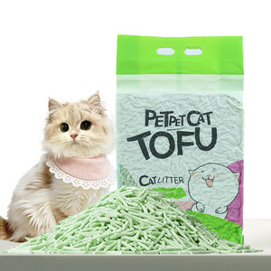 Litière pour chat 6L écologique au thé vert original et au tofu, hautement absorbante, agglomérée, au charbon actif, sans poussière, désodorisante - Product Image 3