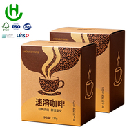Boîte d'emballage pour café sur mesure, boîte en papier durable pour café instantané lyophilisé, prix de gros compétitif