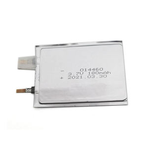 LOOYBAT 미니 1mm 두께 초박형 <span class=keywords><strong>lipo</strong></span> 배터리 014460 모델 <span class=keywords><strong>3.7V</strong></span> <span class=keywords><strong>180mAh</strong></span> 스마트 카드 배터리 셀 3.5g - Product Image 1