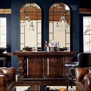 Tùy Chỉnh Đầy Đủ Chiều Dài <span class=keywords><strong>Retro</strong></span> Tường Vòm Sàn Gương Kim Loại Khung 4Mm Bạc Gương Xu Hướng Pháp Mặc Quần Áo Mềm Trang Trí Nội Thất Cho - Product Image 3