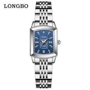 <span class=keywords><strong>นาฬิกา</strong></span>แฟชั่น <span class=keywords><strong>LONGBO</strong></span> ทรงเหลี่ยม ประดับเพชร สำหรับคู่รัก ผู้ชาย ผู้หญิง ตัวเรือนทองคำ <span class=keywords><strong>นาฬิกา</strong></span>ควอตซ์ รุ่น 83605 - Product Image 6