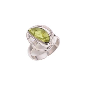 แหวนพลอยเพอริโดธรรมชาติทำจากเงิน925ดีไซน์แบบโบราณสำหรับผู้หญิงดีไซน์แบบน่ารักสำหรับงานแต่งงาน - Product Image 1