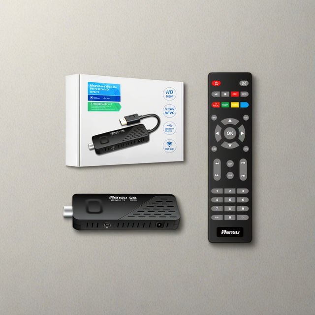 4K DVB-T2 Ac4 Mini Dongle Terrestrial Digital Tv Receiver H.265 Tv Decoder HEVC DVB-T2 Ac3 TV Stick STB UHD Set-top Box