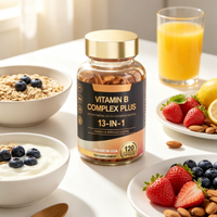 Capsules OEM 120 unités – Complexe de vitamines B 13-en-1 avec vitamines C, D3, K2 pour le soutien quotidien de la santé
