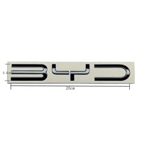 Autocollant Emblème Lettres BYD 3D pour Voiture, Logo Latéral Arrière, Modification, Badge Chromé ABS, Décoration pour Tous les Véhicules BYD, Accessoires