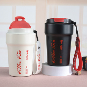 2024 germe cola a scatto tipo Flip sigillato calibro tazza da viaggio termica in acciaio inox con cinturino - Product Image 3