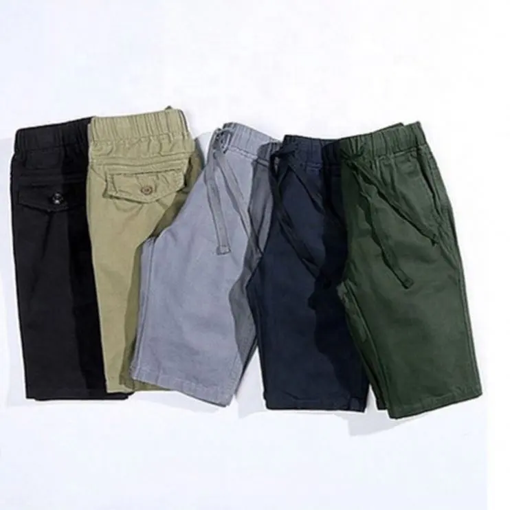 Verão Crianças Loose Azul Marinho Khaki Azul Verde Cor Sólida Crianças Correndo Esporte Boy Shorts Crianças shorts Para 5-12 anos