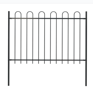 Valla de Acero Galvanizado en Caliente con Parte Superior Arqueada para Jardín y Hogar, Barandilla de Acero con Parte Superior Arqueada, Valla de Protección - Product Image 3