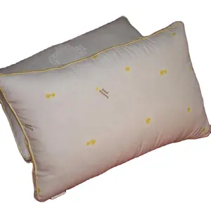 가정용 표준 크기 48x74cm 800g 폴리 에스테르 섬유 침대 베개