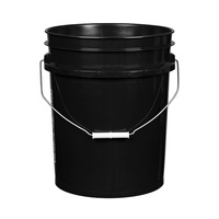 Bucket utilitas plastik 3.5 5 galon tahan lama dengan tutup segel Gamma tahan bocor untuk penggunaan Rumah dan Taman