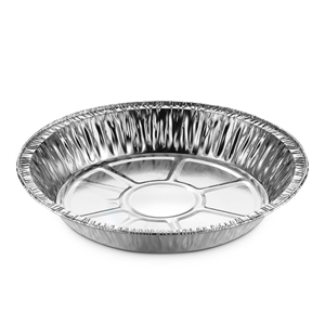 Bulk Supply Disposable Round Silver Aluminum Foil Tray Catering <b>Container</b> <b>Clear</b> PP <b>Plastic</b> Lid Oven Safe Food Grade Packaging - Product Image 2