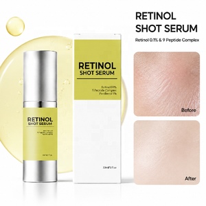 Özel Marka Retinol <span class=keywords><strong>Serum</strong></span> Kremi Cilt Bakım Vücut Losyonu Shot Yüz Kolajen Esansı Besleyici Onarıcı Aydınlatıcı Kırışıklık Karşıtı - Product Image 1