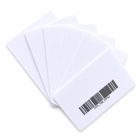 Tarjetas de Identificación de Policarbonato en Blanco CR80 85.5 x 54 mm, Tarjetas para Grabado Láser de 0.76 mm de Grosor, Tarjeta de Identificación de Plástico Blanca para Control de Acceso con Credencial