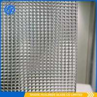 Flora Nashiji Mistlite Karatachi 4mm Dimand Flauta de vidrio estampado transparente Estructura sólida para uso industrial al aire libre