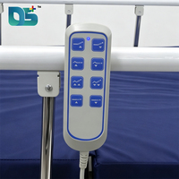 Lit médical électrique de physiothérapie à trois fonctions, élégant, léger, avec panneaux en ABS, barre en aluminium, roulettes silencieuses et coussin