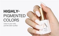 AILLSA Gel UV Couleurs Blanc Laiteux et Rose Nude Longue Durée avec Durcissement LED en 60s pour Salon Professionnel et Nail Art