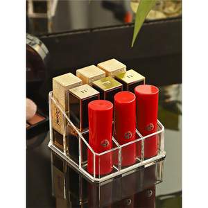 Organisateur de Rouge à Lèvres Transparent Charmant et Tendance, Boîte de Rangement Cosmétique de Bureau en Plastique, Style Nordique Populaire, Petit Organisateur de Gloss - Product Image 3