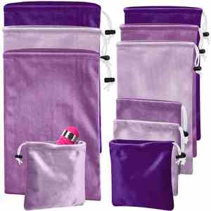 Lightweight Satin Game Toy Storage Pouch Foldable Cotton Drawstring Organizer for Women Travel Gift <b>Bags</b> - Product Image 1