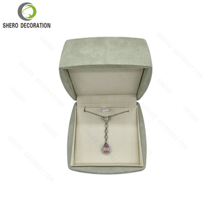 Emballage de bijoux de luxe en daim en gros, boîte d'emballage pour bague, bracelet, collier, boucles d'oreilles, emballage de bijoux personnalisé - Product Image 4