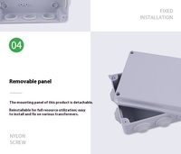 Boîtier de distribution ABS étanche IP65 de qualité supérieure, installation facile pour application d'éclairage public extérieur