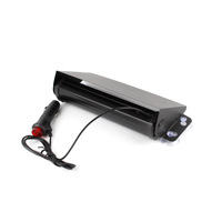 Barra de Luces de Emergencia LED de 8 LED para Tablero, Luces Estroboscópicas de Seguridad Intermitentes de Advertencia de Peligro, 12V, Bombilla Trasera para Parabrisas con Ventosa de Vacío