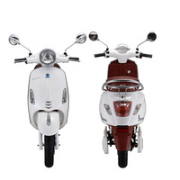 Motocicleta Eléctrica Clásica China de 1000w 60V 72v, Estilo Retro Italiano, con Batería de Litio Extraíble