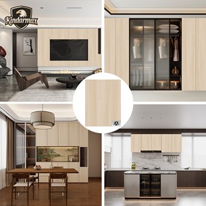 Pannello <span class=keywords><strong>MDF</strong></span> con Finitura in Melamina Effetto <span class=keywords><strong>Legno</strong></span> per Armadi di Alta Gamma, Cucine, Bagni, Hotel - Pannelli Decorativi Ignifughi - Product Image 1