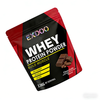 Vente Flash : Poudre de Protéine de Lactosérum Dorée Double Richesse Chocolat, Gainer de Masse Musculaire, Complément Sportif pour Adultes 50g+