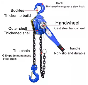 Palans à levier 0,75t 1t 2t 3t, palan à levier, palan manuel, tendeur de chaîne - Product Image 4
