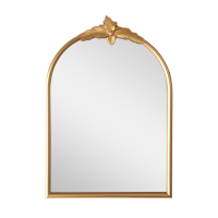 Miroir mural créatif HOMCO de style Art déco rétro antique, doré, pour la décoration de la salle de bain et de la maison